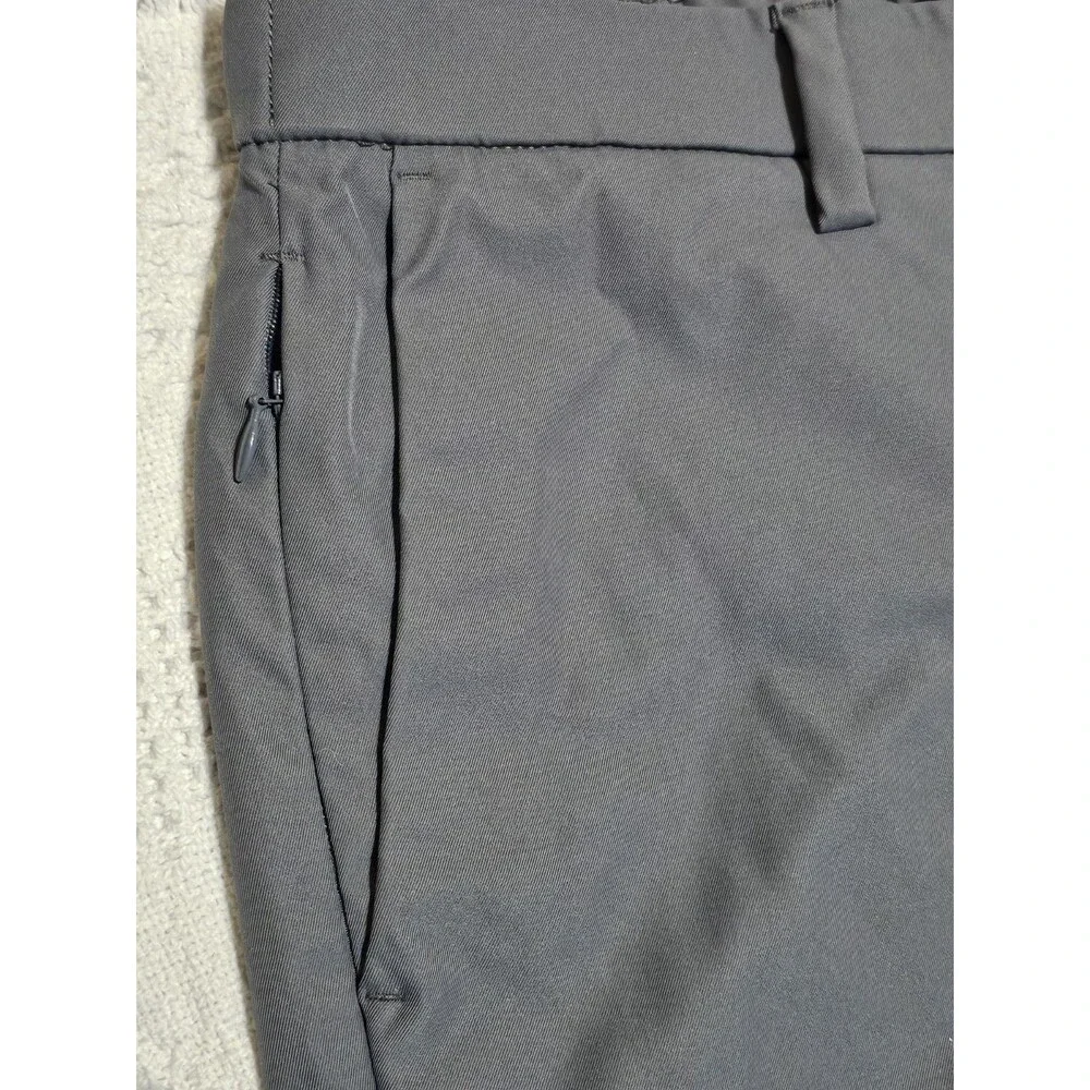 Banana Republic Mens Gray Performance Golf Chino Pants 34x29 Elastic Waist Stret